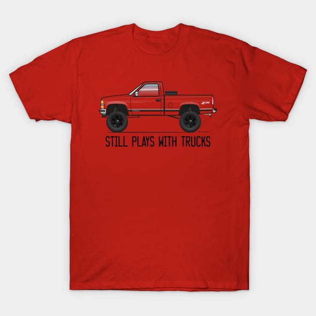 Still Plays with Trucks- Multicolor T-Shirt by JRCustoms44